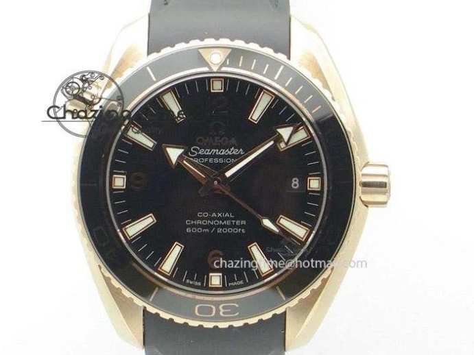 0312 Chic Planet Ocean 600M Co-Axial GMT 43.5mm VSF 1:1 Best Edition Black Dial Silver Markers on SS Bracelet A8605 Super Clone 8025